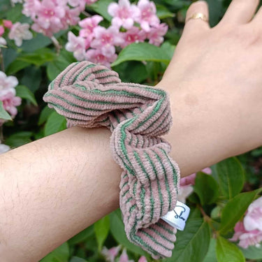 Chouchou en velours de coton upcyclé