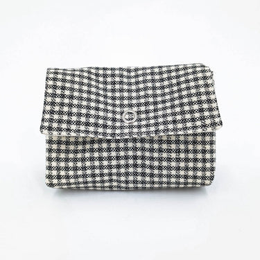 Mini pochette vichy noir & blanc